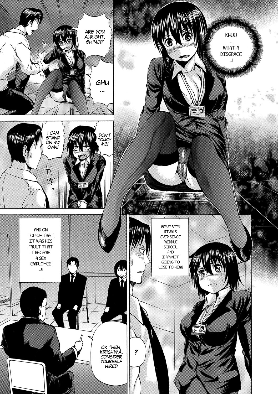 Hentai Manga Comic-I Wanted To Get Employed And So I...-Read-3